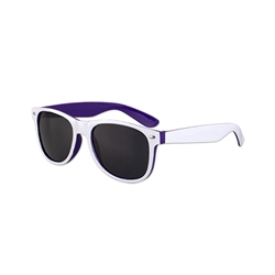 S53218 - White/Purple Malibu Sunglasses