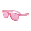 S53223 - Pink Lens/Frame Translucent Sunglasses