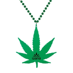 Cannabis Medallion Beads