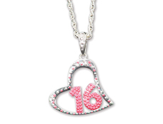 Heart Shaped 16" Bling