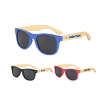 Wheat Straw Frame Iconic Bamboo Arm Sunglasses